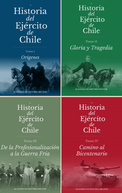 Pack Historia del Ejército de Chile (Tomo I, II, III y IV)